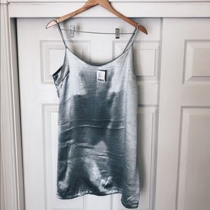 NWT Silence & Noise Silver Dress